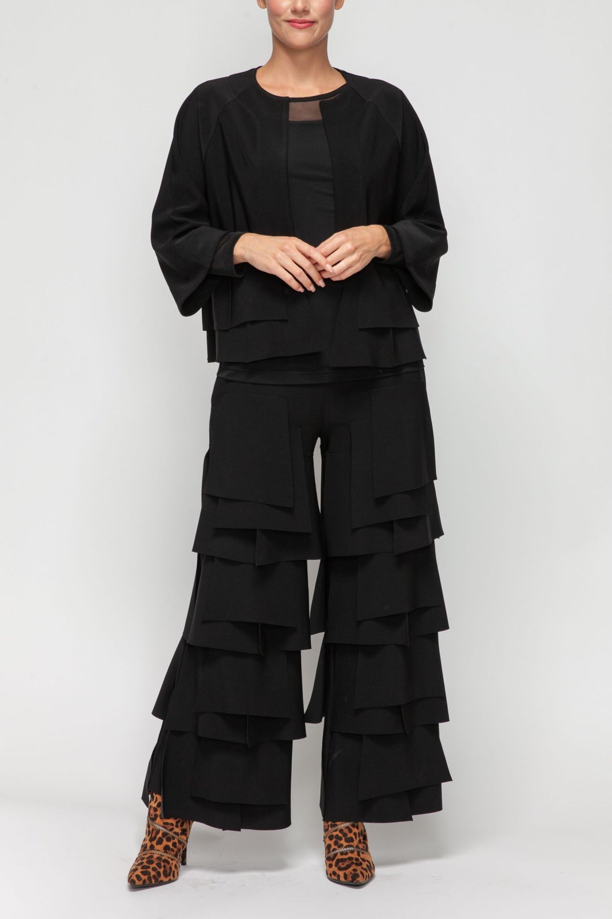 IC COLLECTION Jacket - 7246J - BLACK