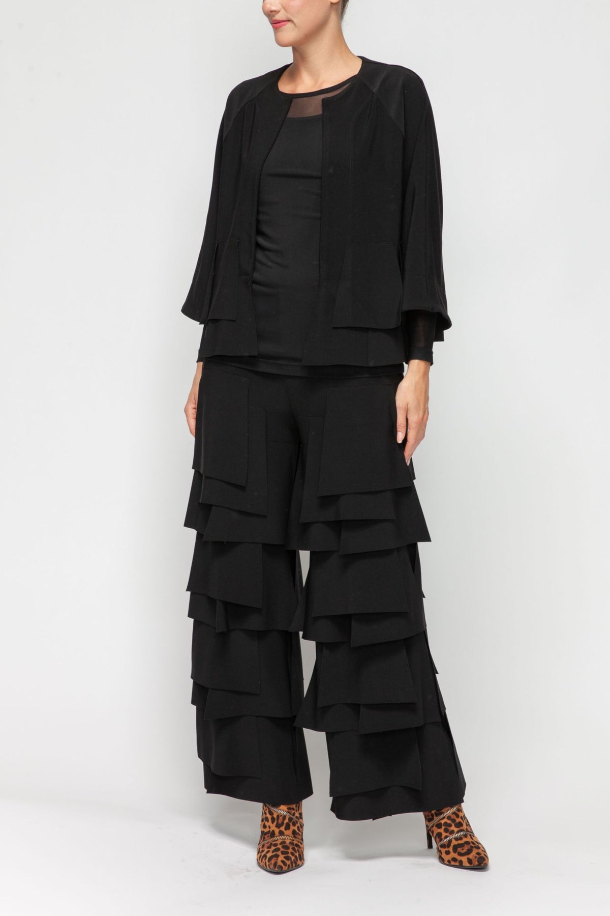IC COLLECTION Jacket - 7246J - BLACK