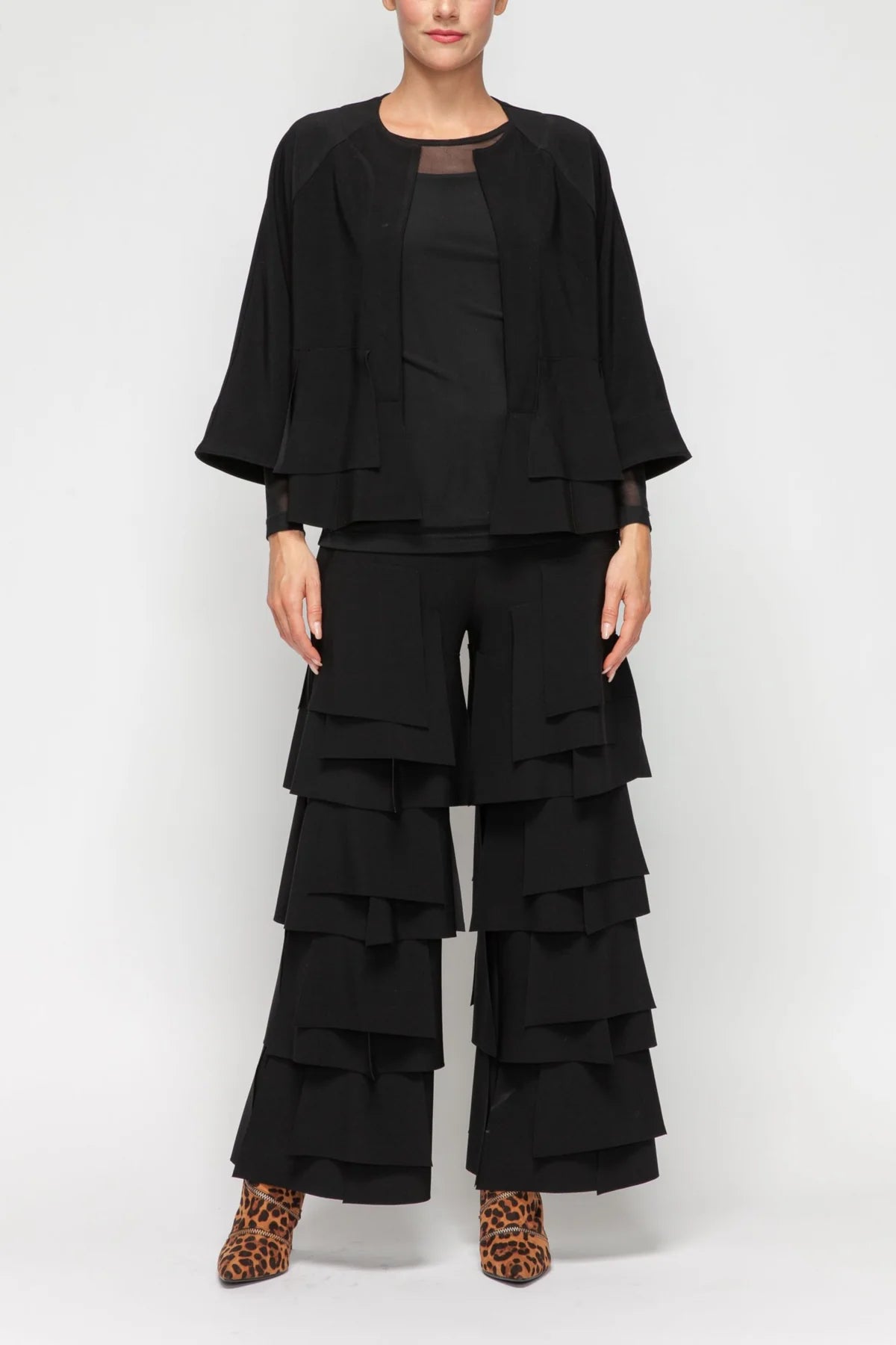 IC COLLECTION Jacket - 7246J - BLACK