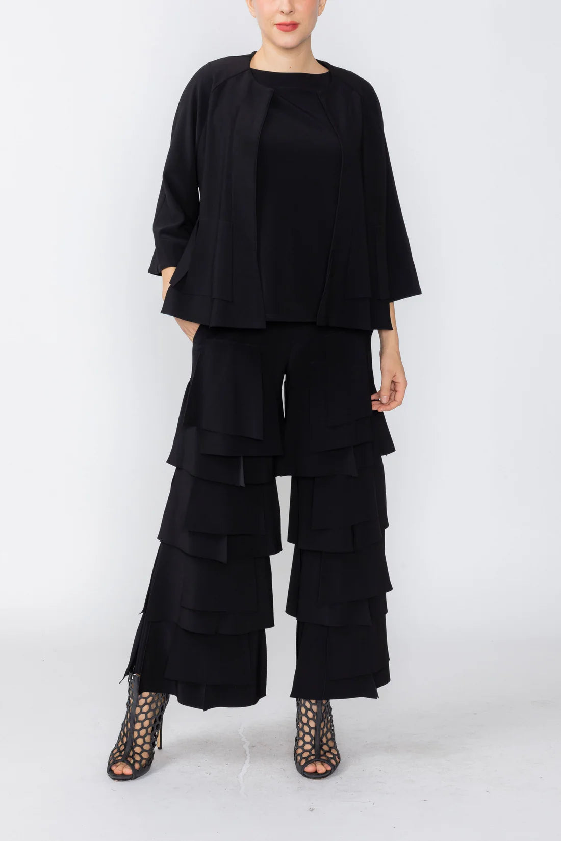 IC COLLECTION Jacket - 7246J - BLACK