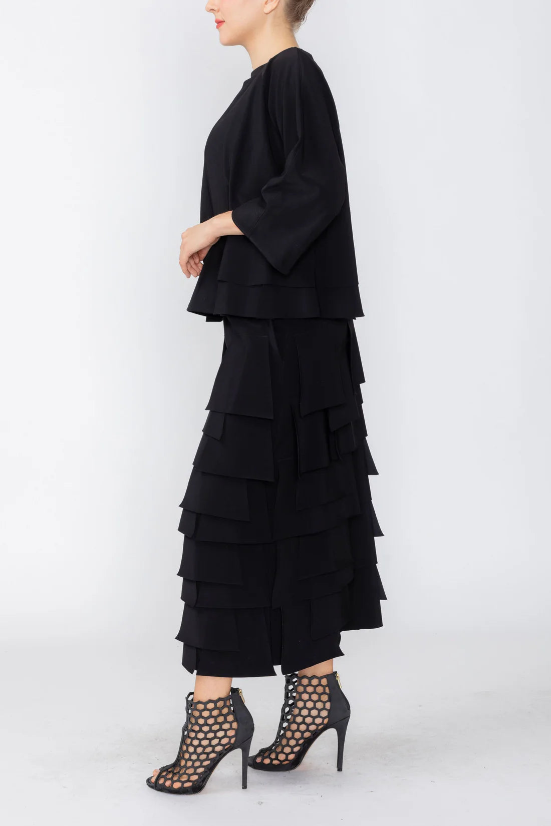 IC COLLECTION Jacket - 7246J - BLACK