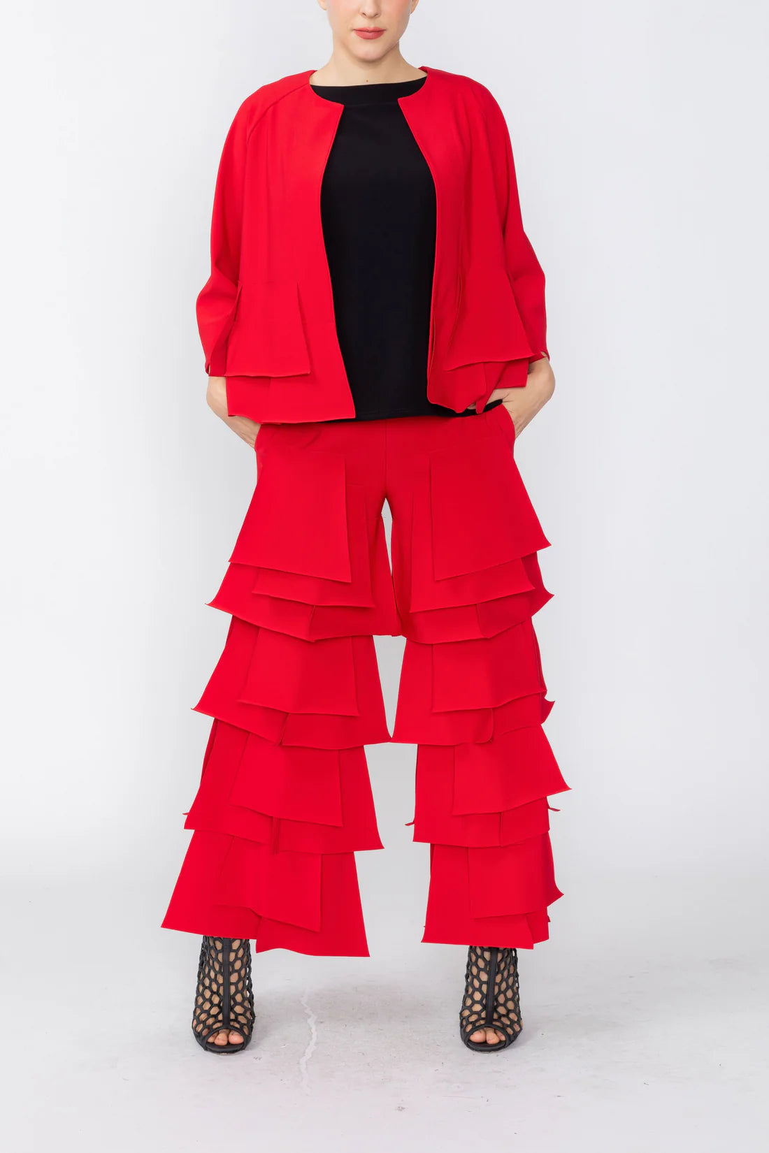 IC COLLECTION Jacket - 7246J - RED