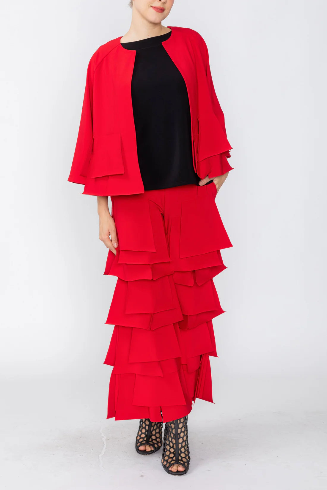 IC COLLECTION Jacket - 7246J - RED