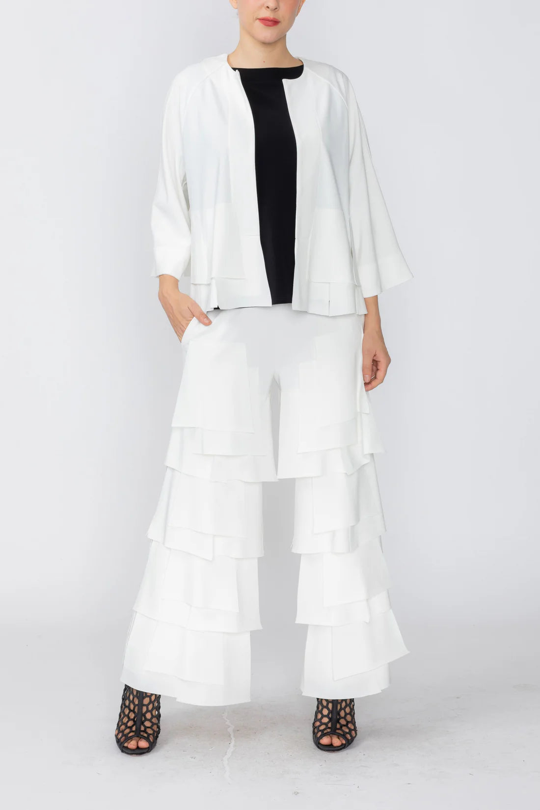 IC COLLECTION Jacket - 7246J - WHITE