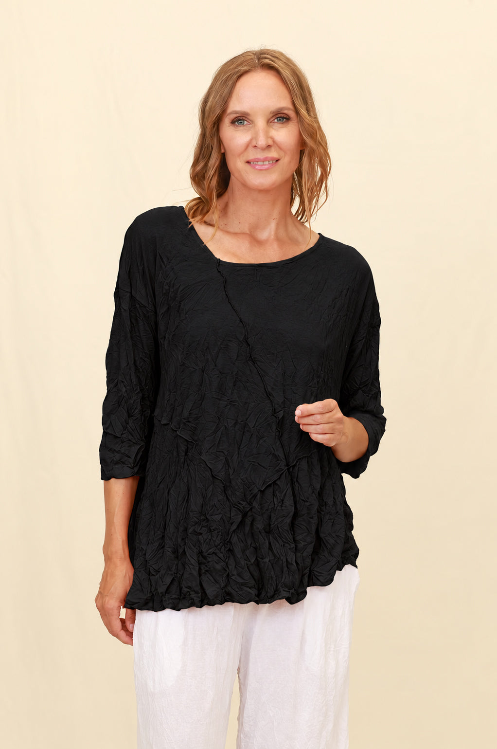 Chalet Recycled Crinkle Jersey Pandora Top - C72681