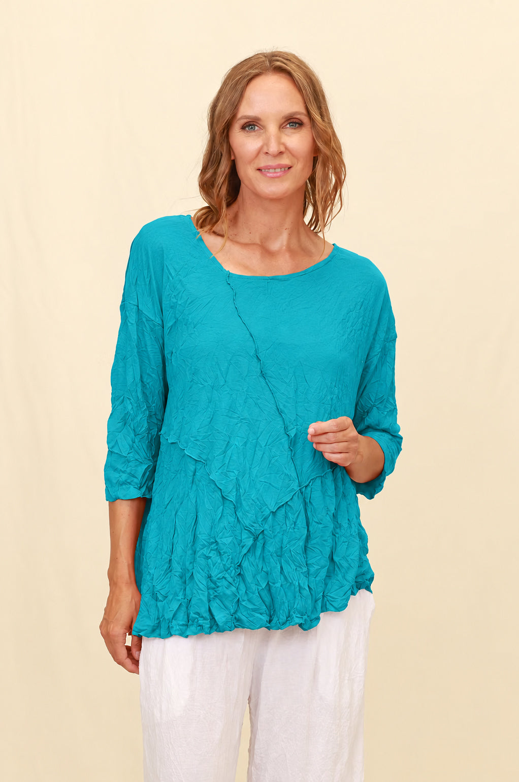 Chalet Recycled Crinkle Jersey Pandora Top - C72681
