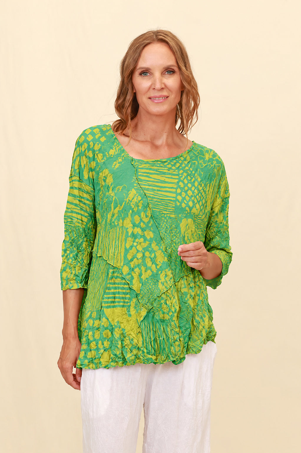 Chalet Recycled Crinkle Jersey Pandora Top - C72681