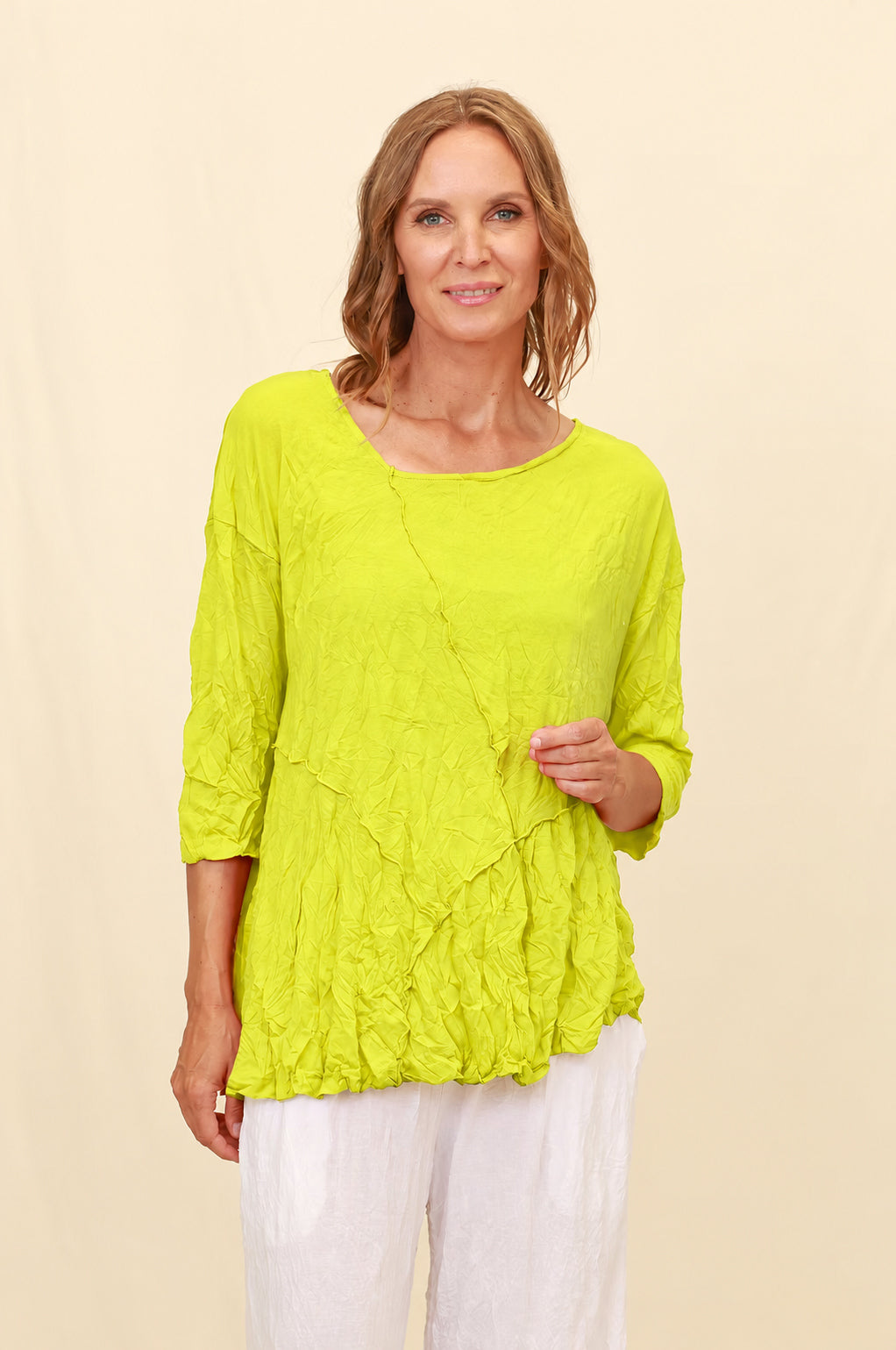 Chalet Recycled Crinkle Jersey Pandora Top - C72681