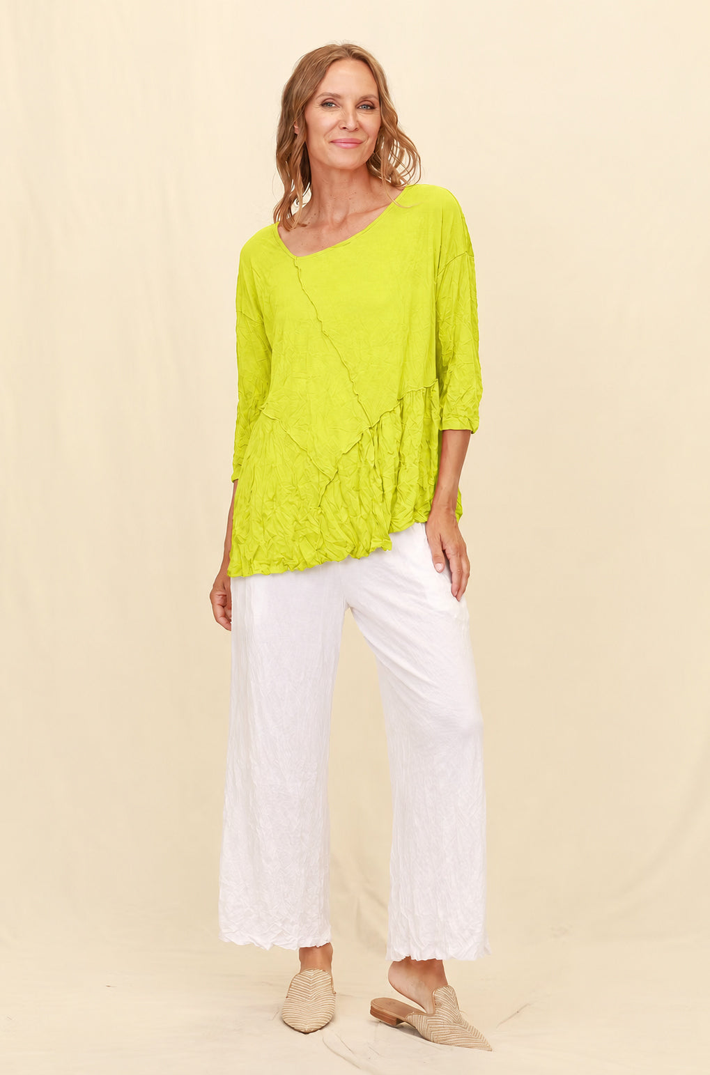 Chalet Recycled Crinkle Jersey Pandora Top - C72681