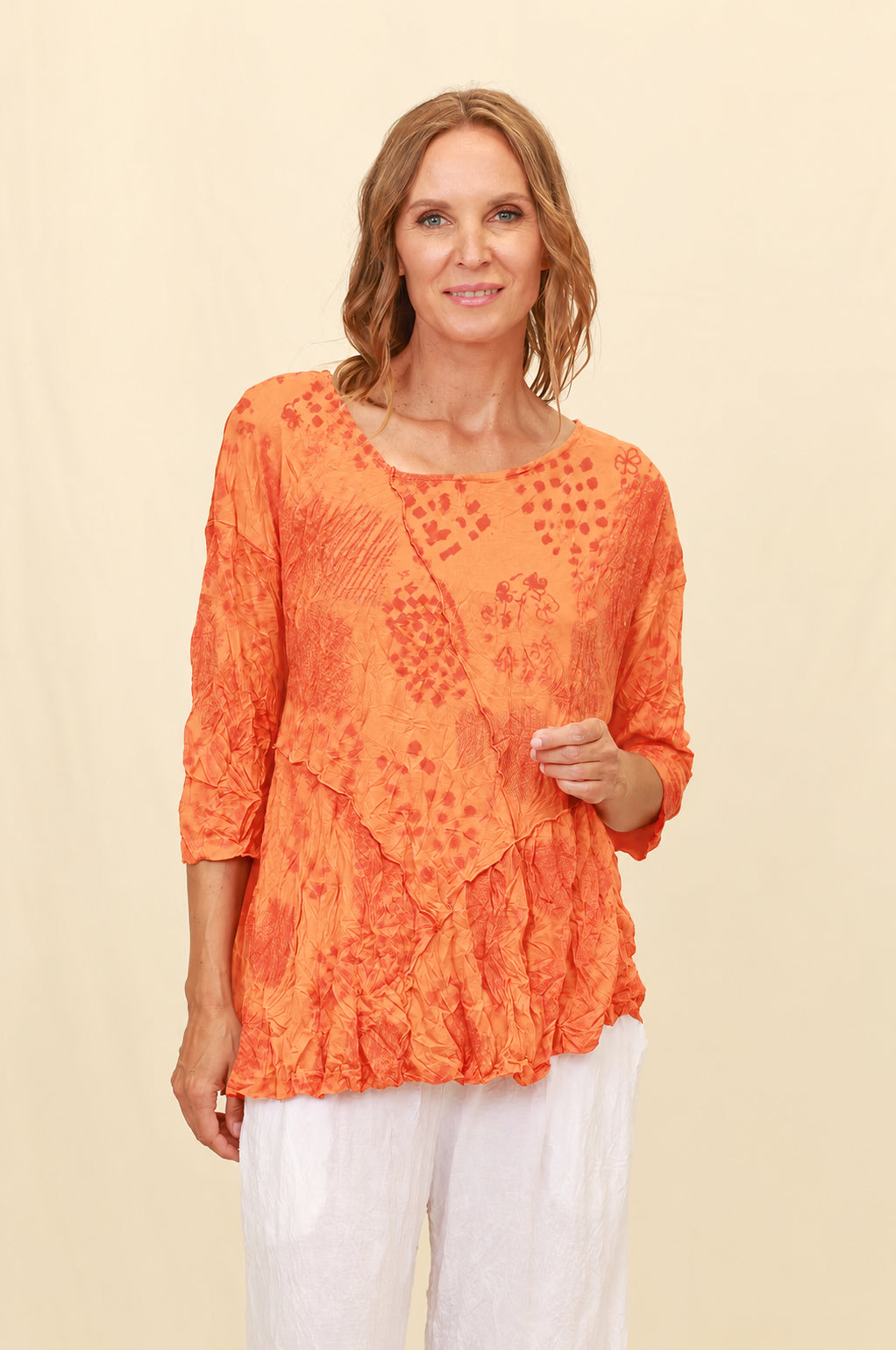 Chalet Recycled Crinkle Jersey Pandora Top - C72681