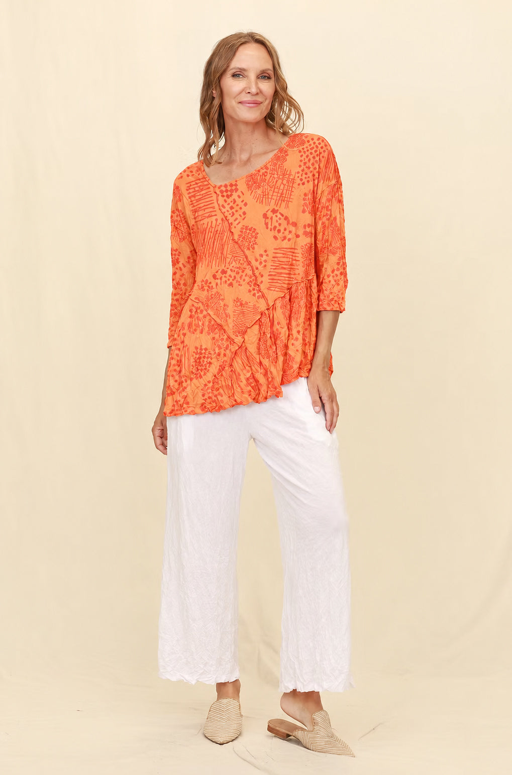 Chalet Recycled Crinkle Jersey Pandora Top - C72681