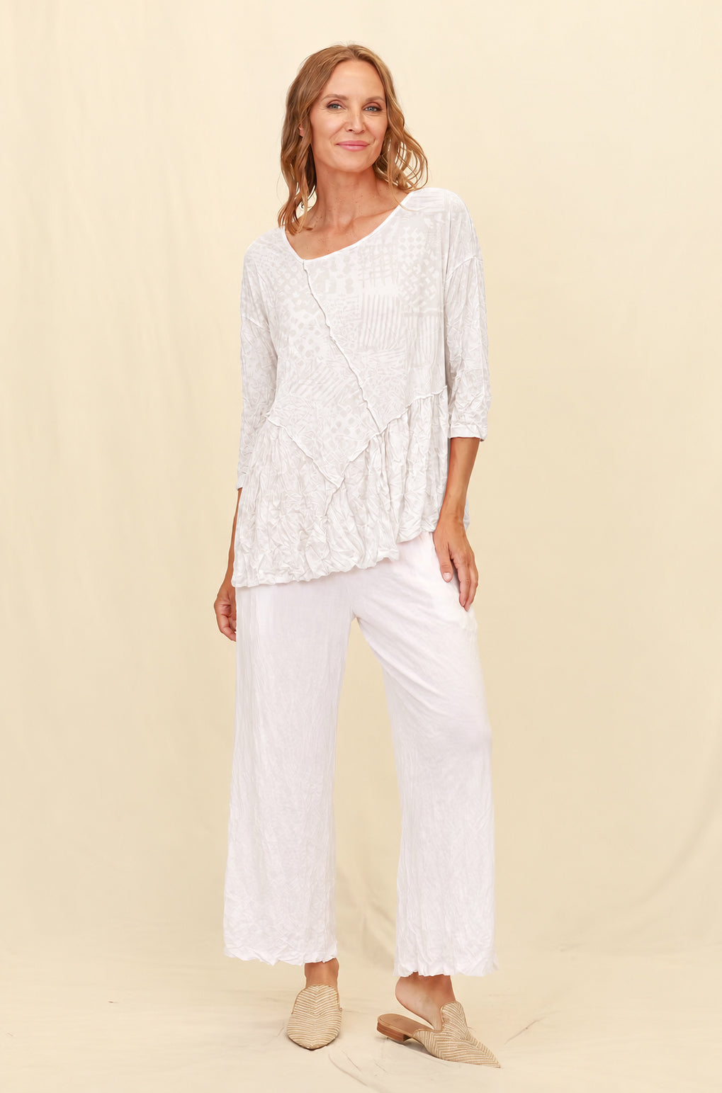Chalet Recycled Crinkle Jersey Pandora Top - C72681