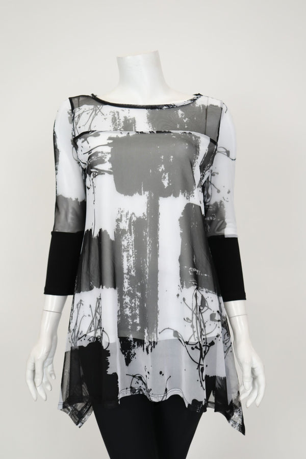 IC COLLECTION Top- 7287T - BLACK
