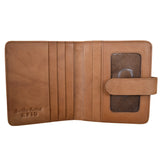 ili New York - SMALL BIFOLD WALLET - 7301 - Antique Saddle