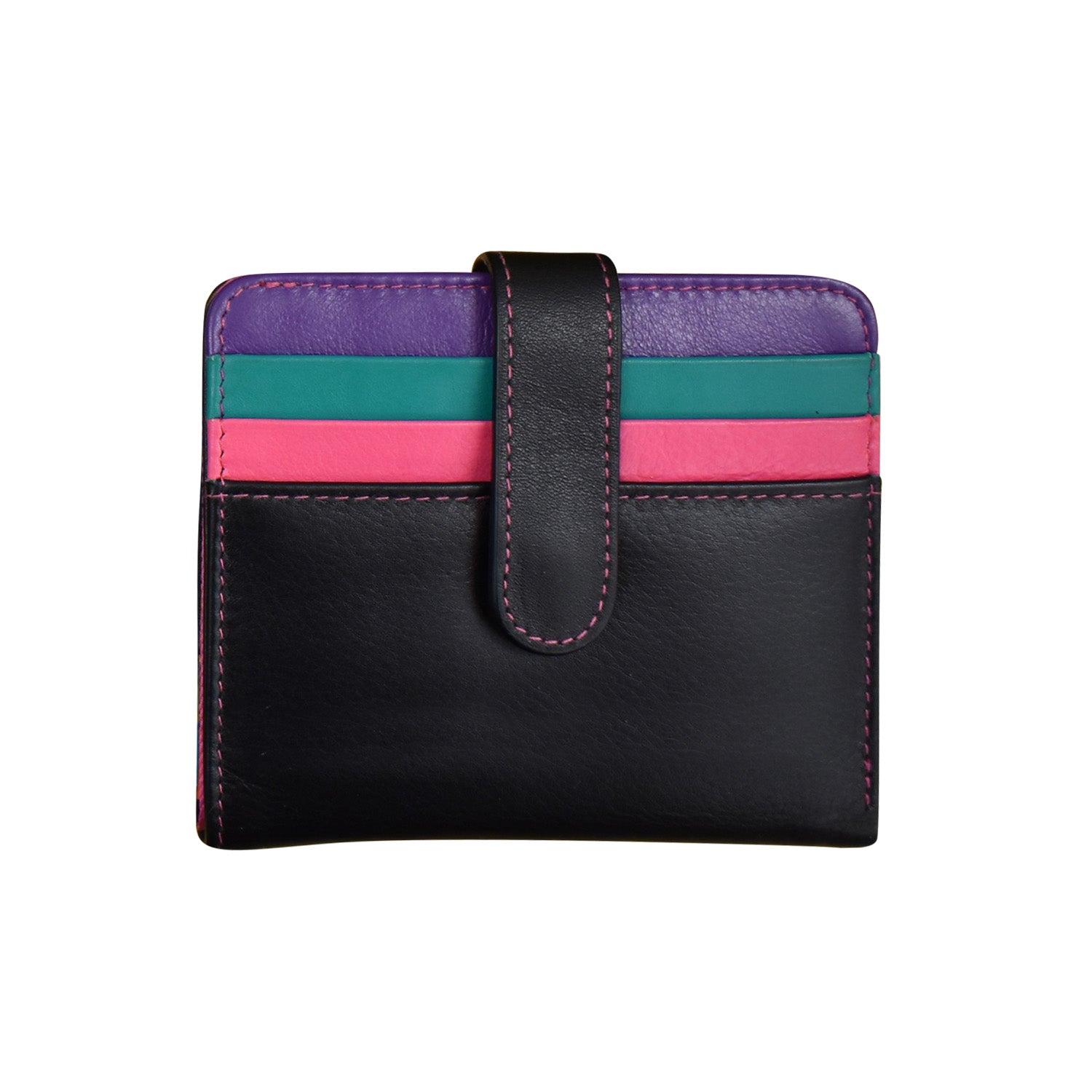 ili New York - SMALL BIFOLD WALLET - 7301 - Black Brights