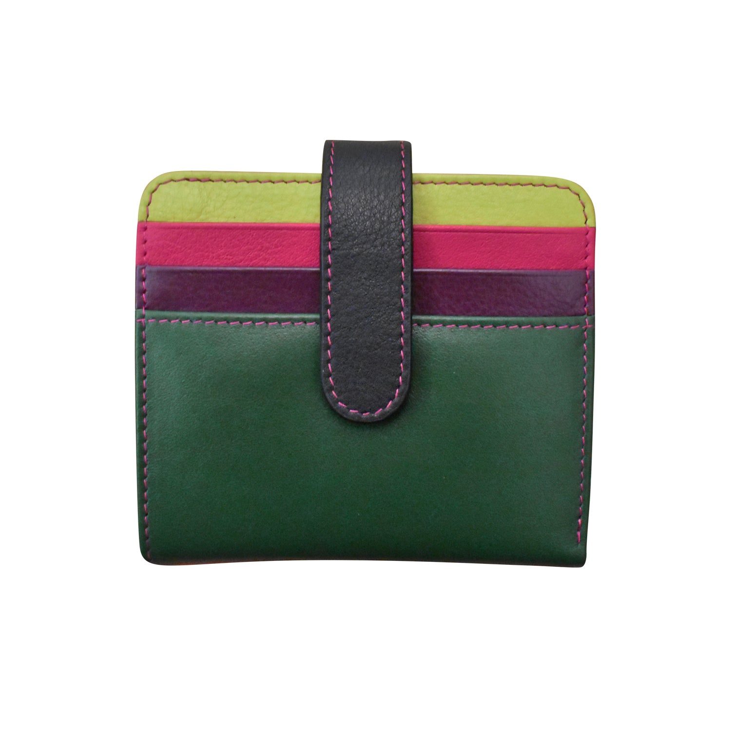 ili New York - SMALL BIFOLD WALLET - 7301 - Forest Multi