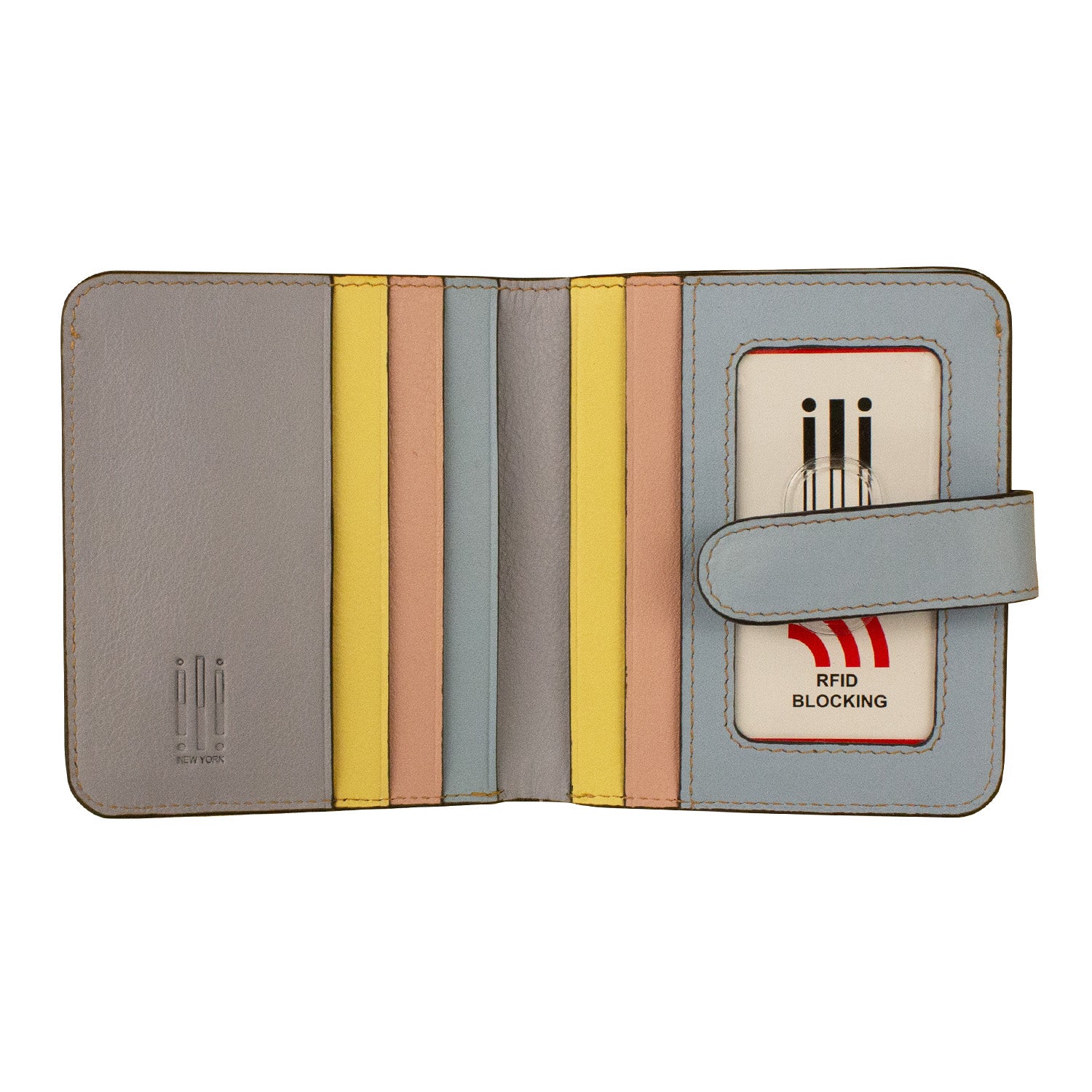 ili New York - SMALL BIFOLD WALLET - 7301 - Pastel Multi