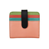 ili New York - SMALL BIFOLD WALLET - 7301 - Peach Multi