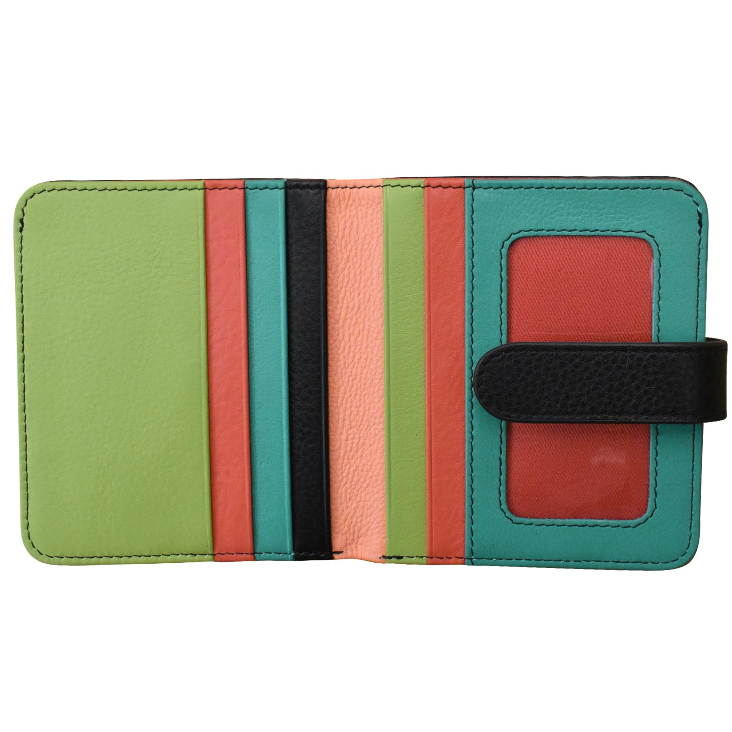 ili New York - SMALL BIFOLD WALLET - 7301 - Peach Multi