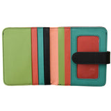 ili New York - SMALL BIFOLD WALLET - 7301 - Peach Multi