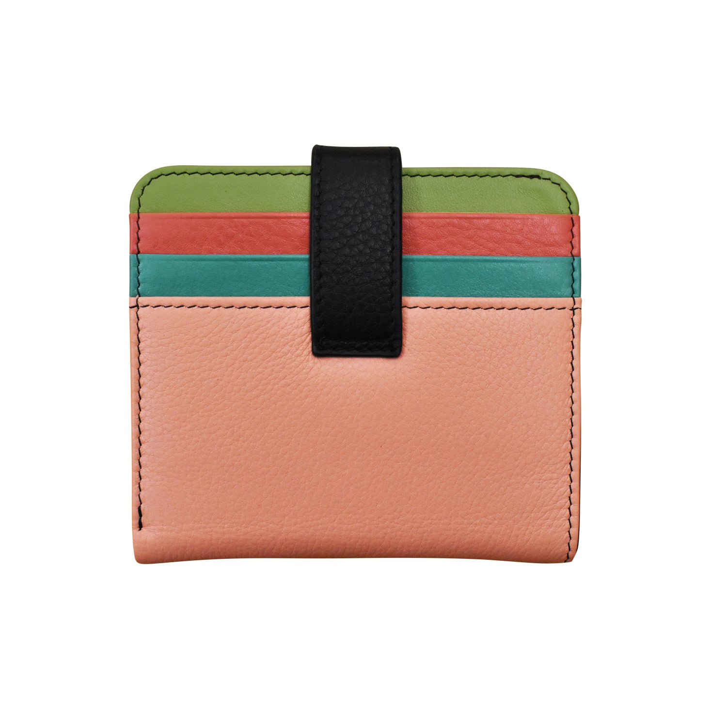 ili New York - SMALL BIFOLD WALLET - 7301 - Peach Multi