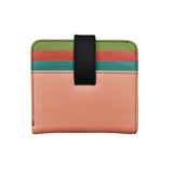 ili New York - SMALL BIFOLD WALLET - 7301 - Peach Multi