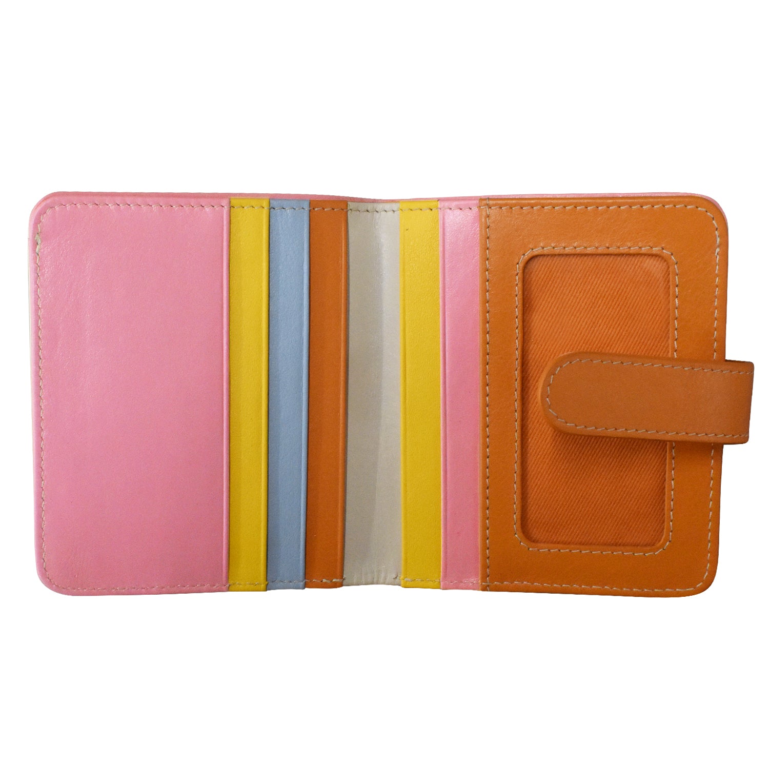 ili New York - SMALL BIFOLD WALLET - 7301 - Pink Rainbow