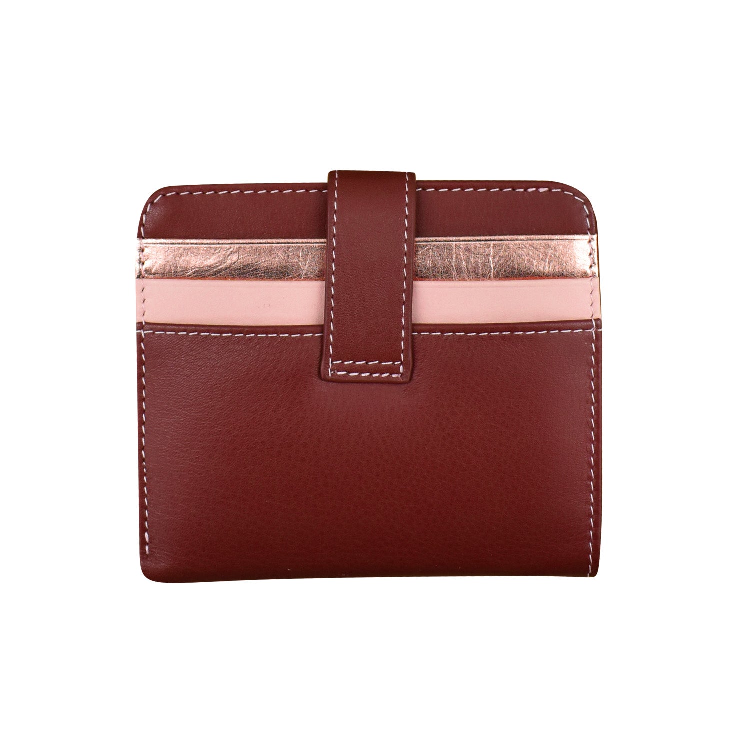 ili New York - SMALL BIFOLD WALLET - 7301 - Wine