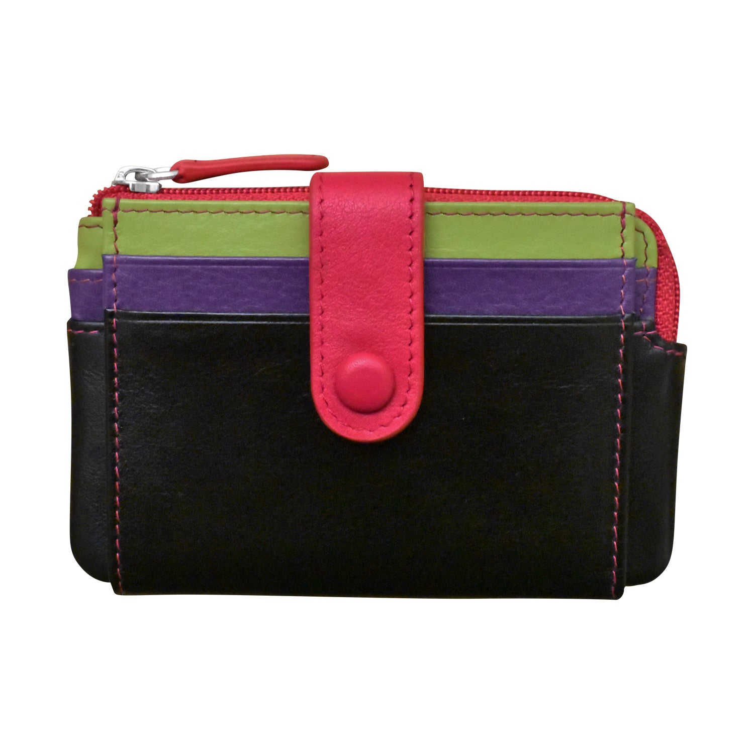 ili New York - SMALL CARD HOLDER PURSE - 7312 - Black Brights