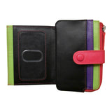 ili New York - SMALL CARD HOLDER PURSE - 7312 - Black Brights