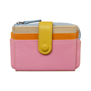 ili New York - SMALL CARD HOLDER PURSE - 7312 - Pink Rainbow