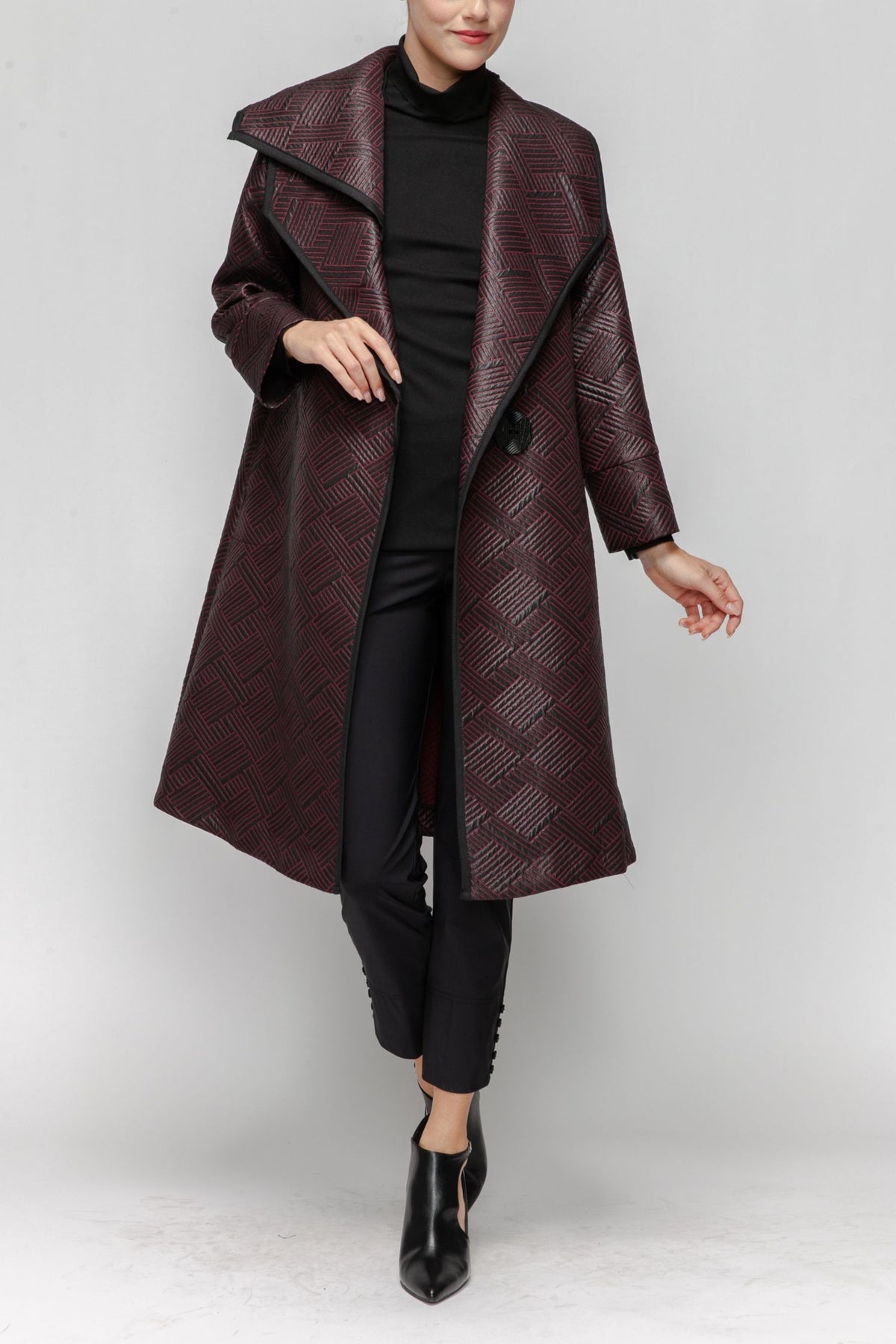 IC COLLECTION Jacket - 7343J - BLACK