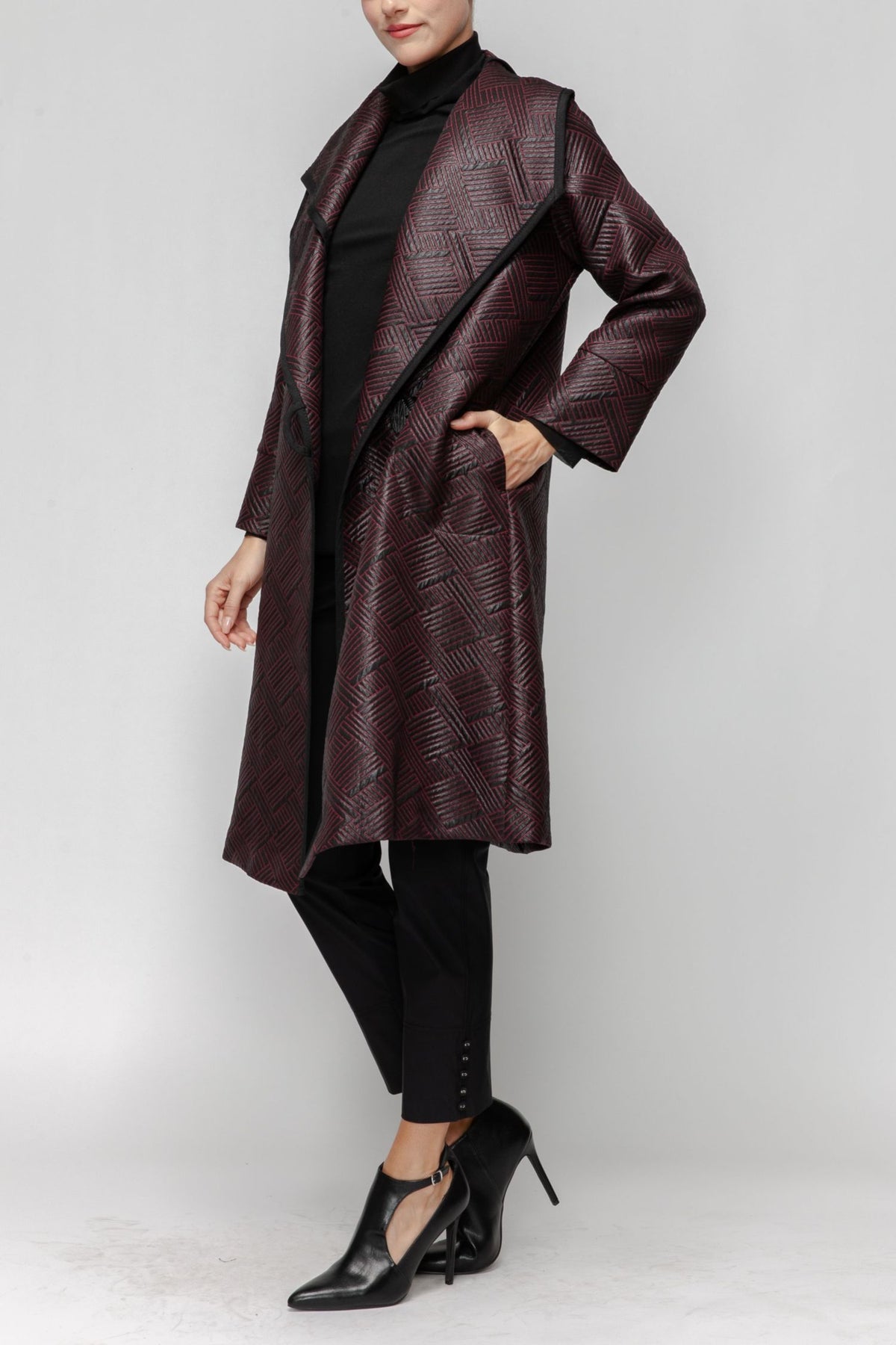 IC COLLECTION Jacket - 7343J - BLACK