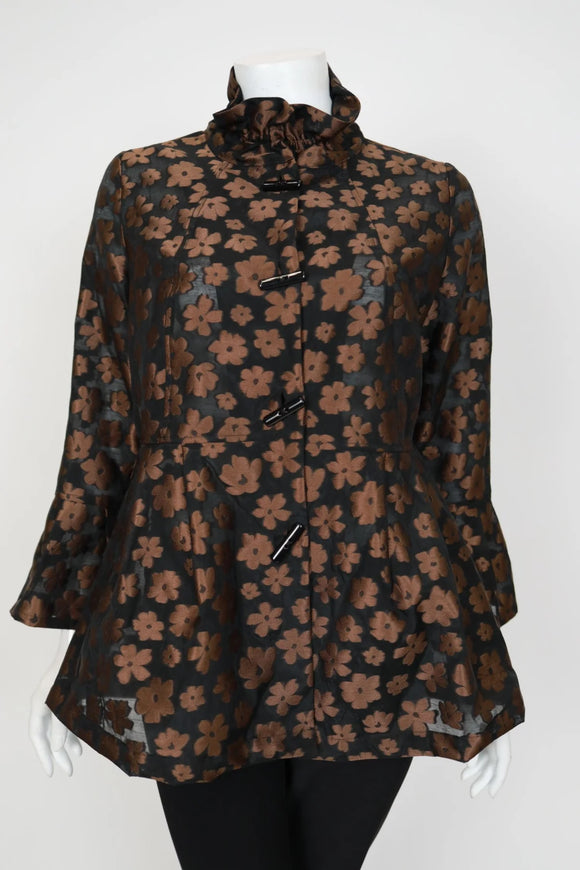 IC COLLECTION Jacket - 7347J - BROWN