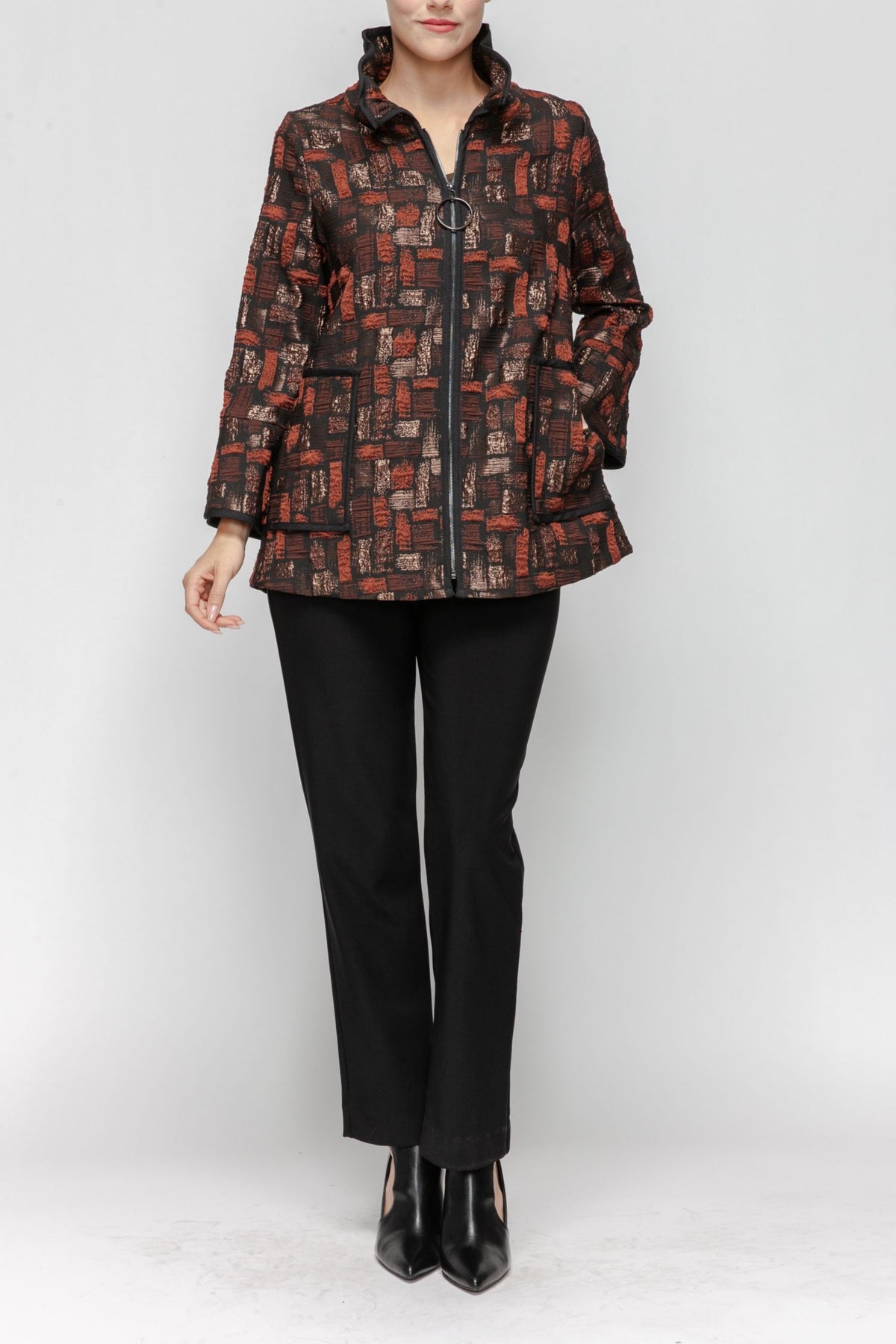 IC COLLECTION Jacket - 7353J - RUST