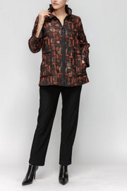 IC COLLECTION Jacket - 7353J - RUST