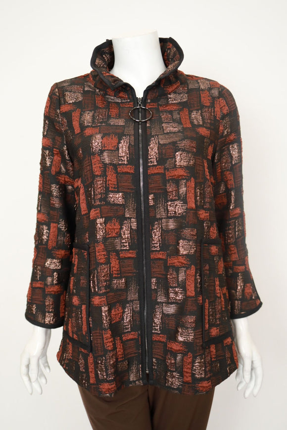 IC COLLECTION Jacket - 7353J - RUST