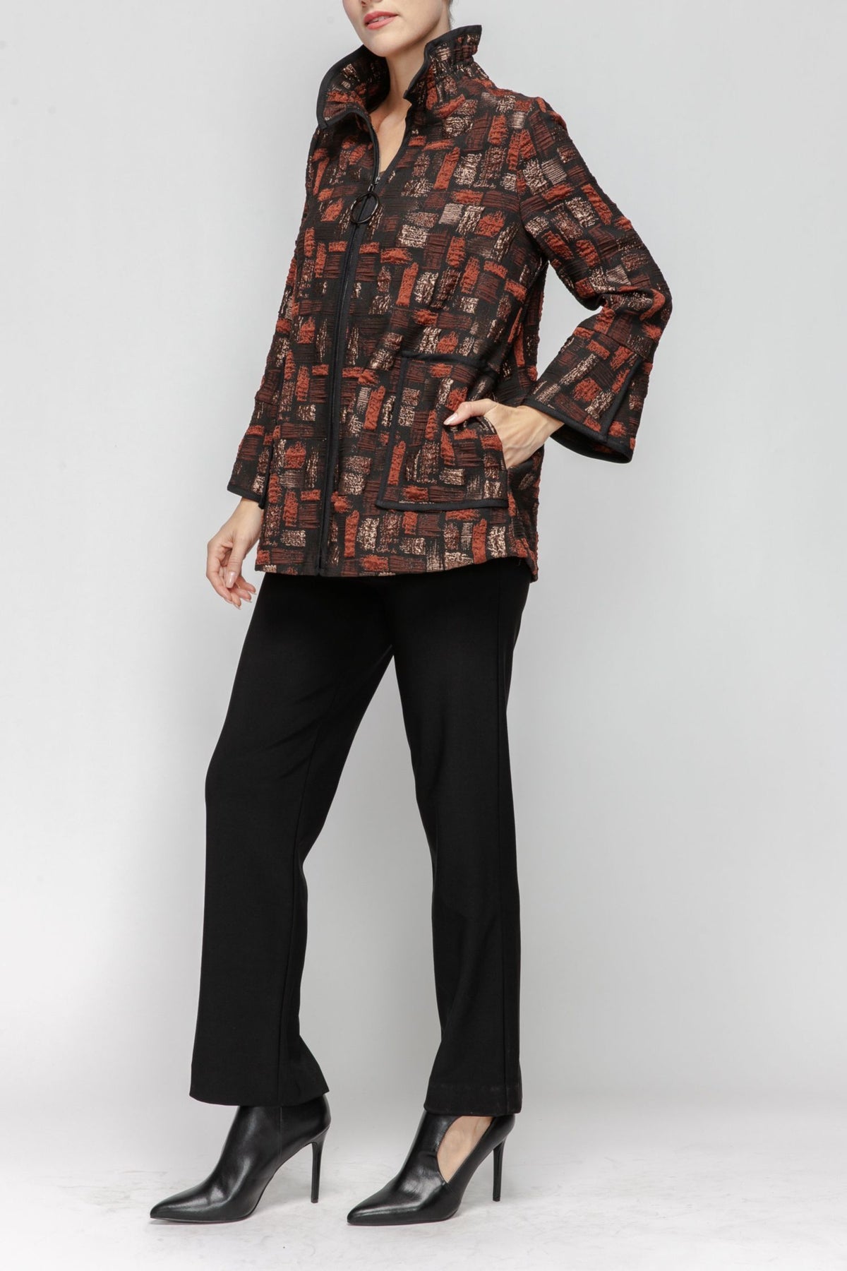 IC COLLECTION Jacket - 7353J - RUST