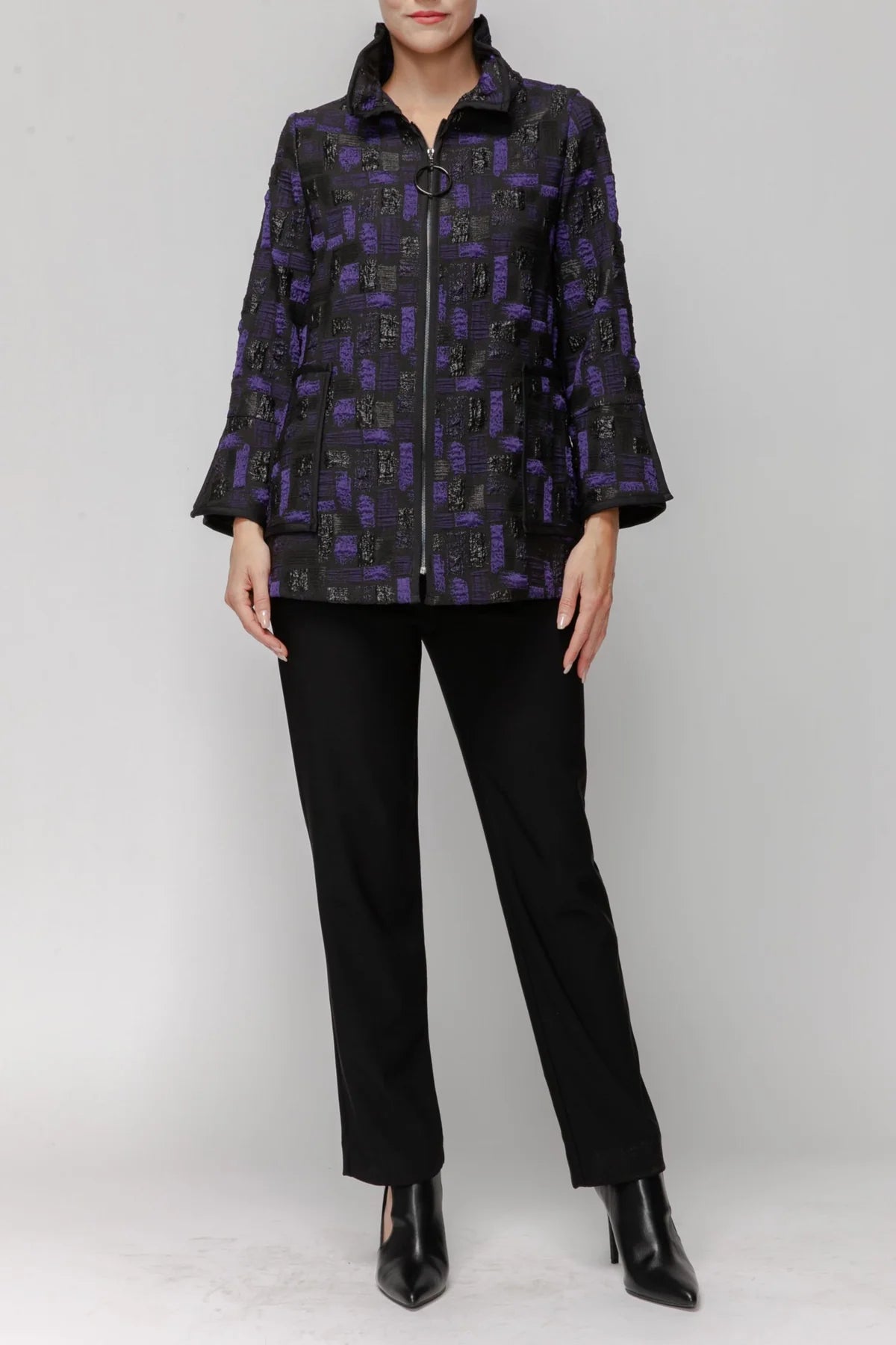 IC COLLECTION Jacket - 7353J - PURPLE