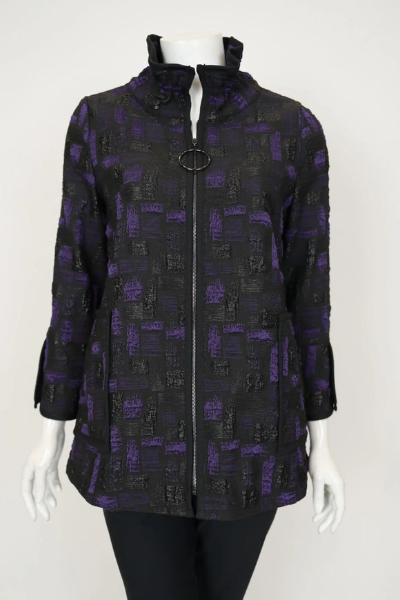 IC COLLECTION Jacket - 7353J - PURPLE