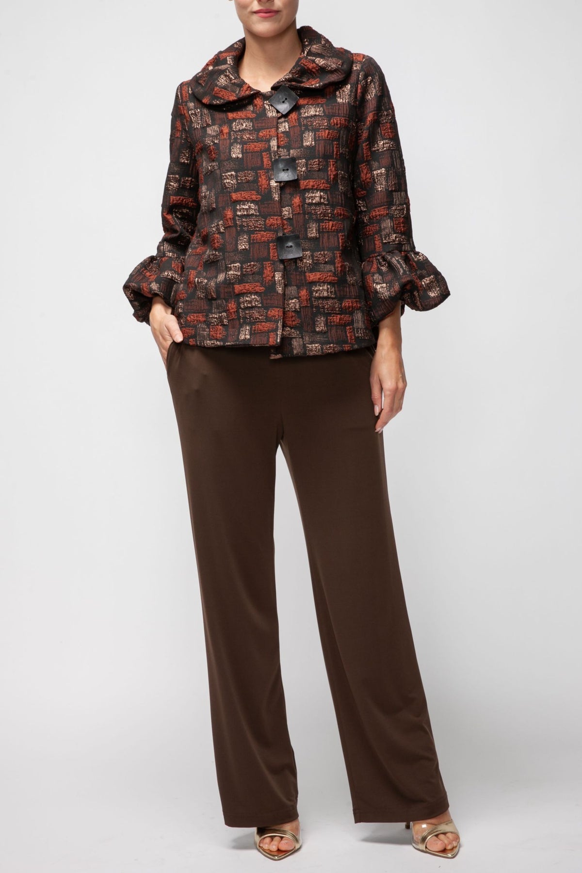 IC COLLECTION Jacket - 7354J - RUST