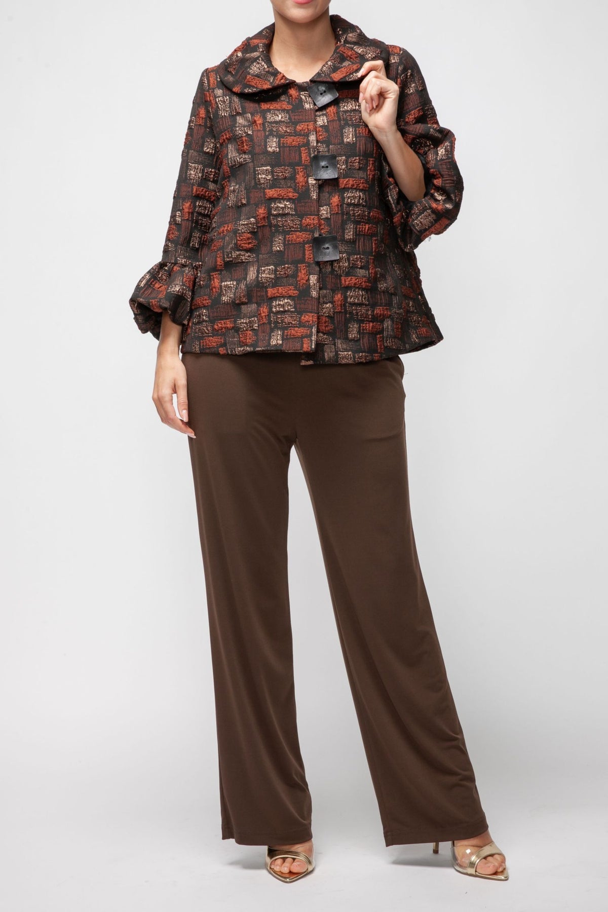 IC COLLECTION Jacket - 7354J - RUST