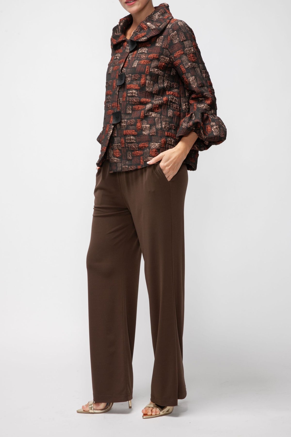 IC COLLECTION Jacket - 7354J - RUST
