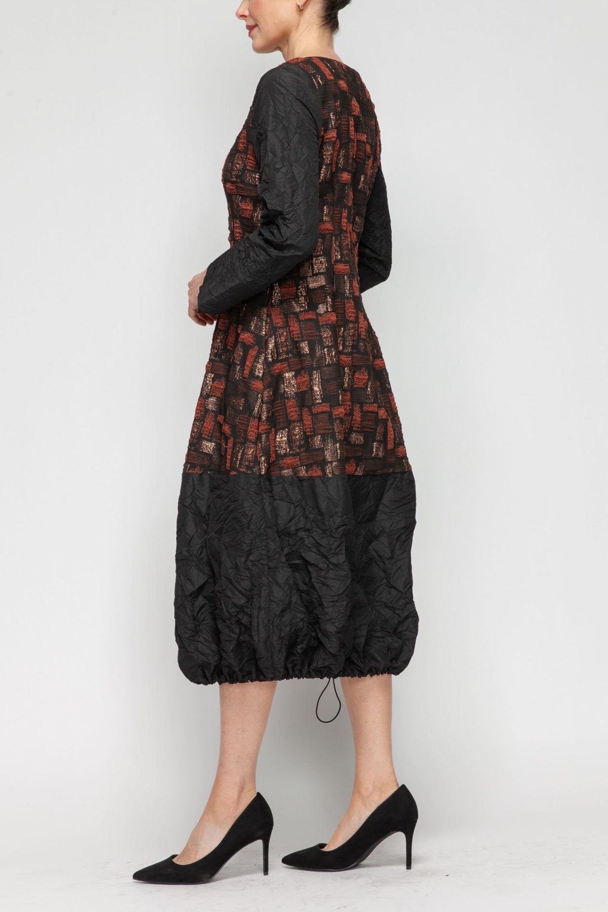 IC COLLECTION Dress - 7358D - RUST