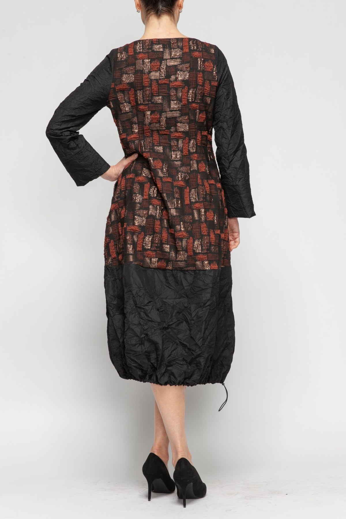 IC COLLECTION Dress - 7358D - RUST