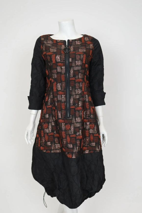 IC COLLECTION Dress - 7358D - RUST
