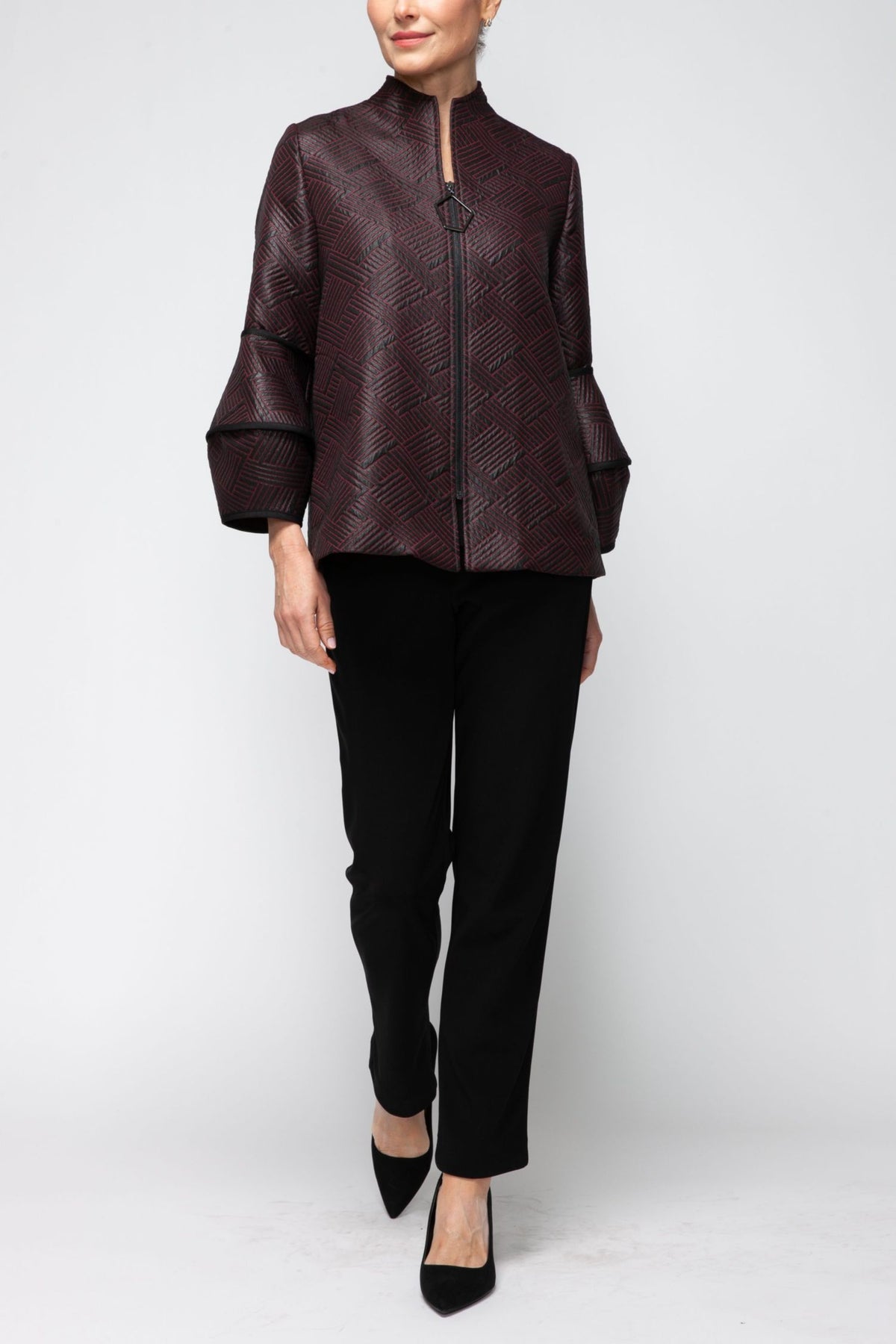 IC COLLECTION Jacket - 7366J - BLACK