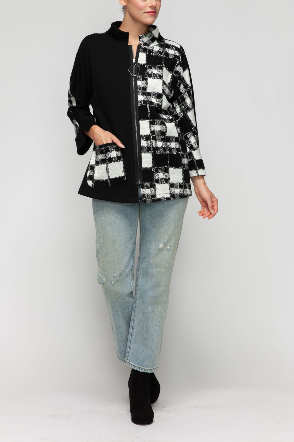 IC COLLECTION Top - 7370T - BLACK