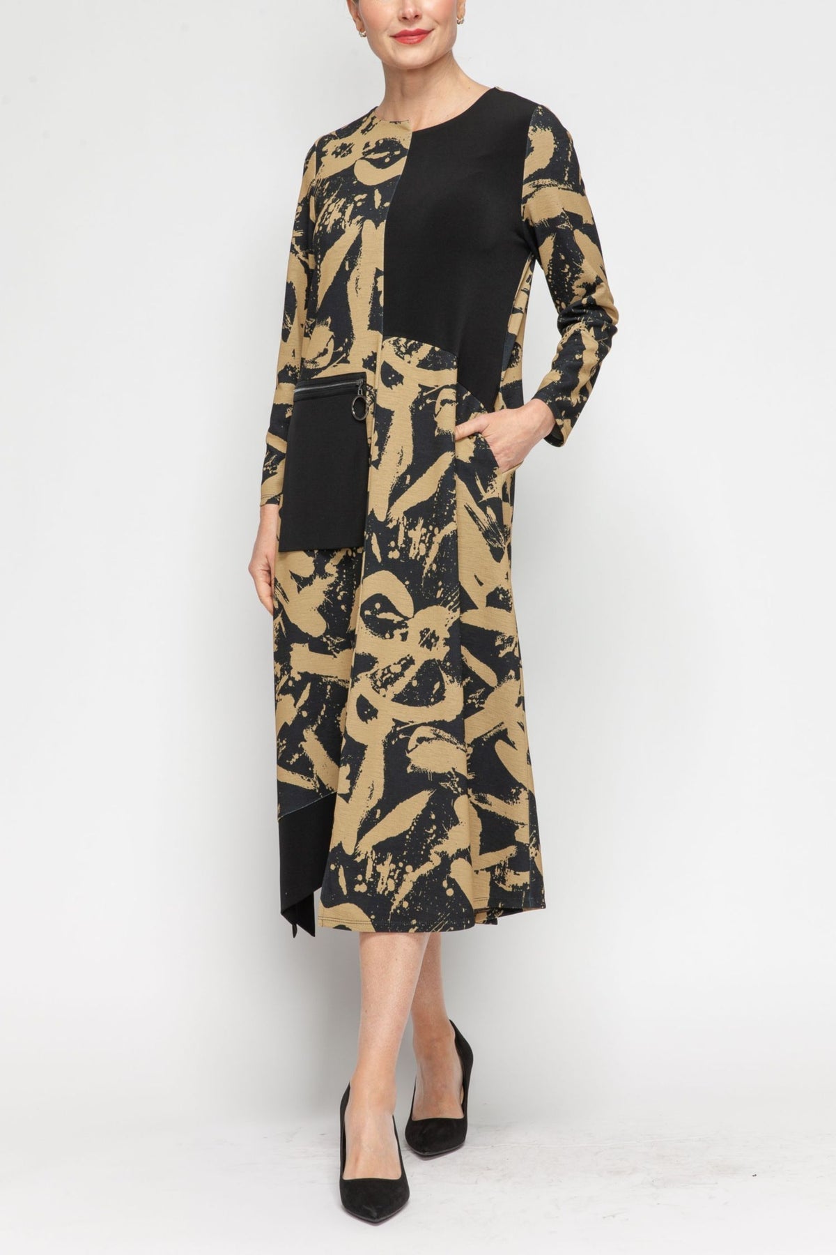 IC COLLECTION Dress - 7382D - GOLD