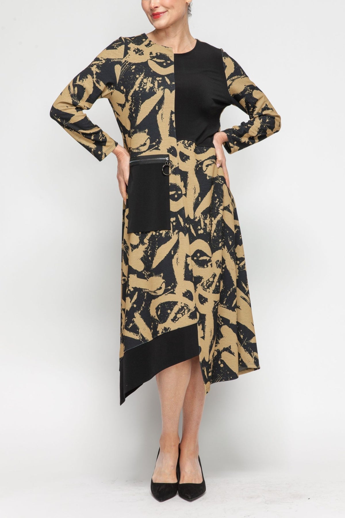 IC COLLECTION Dress - 7382D - GOLD
